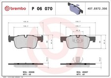 Brake Pad Set Disc Brake Brembo P06070 1set - 4pcs