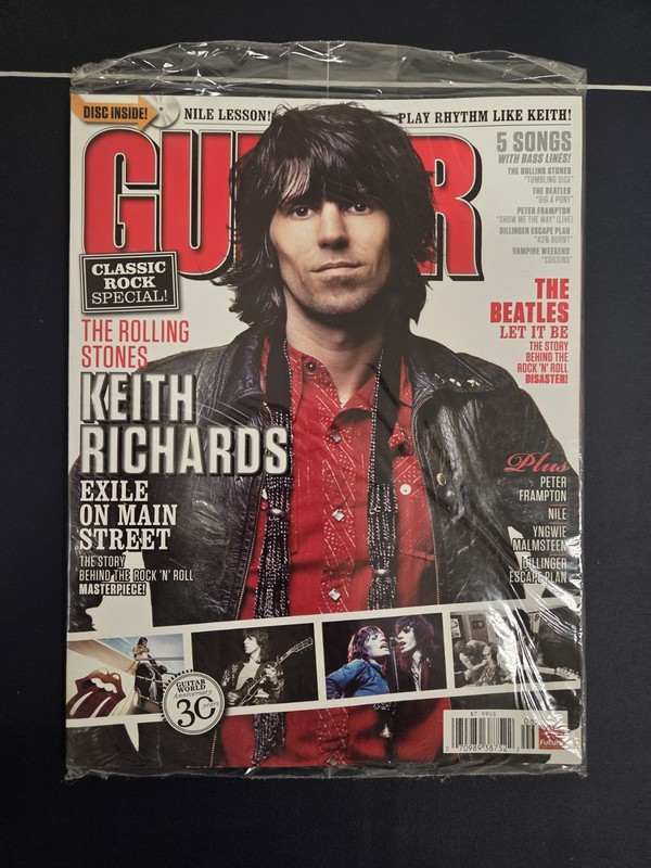 GUITAR WORLD June 2010 KEITH RICHARDS Rolling Stones Exile On Main St. New W/ CD