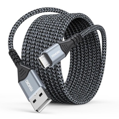 Micro USB Cable 15Ft, Extra Long MicroUSB Cord Fast Charging & Data Transfer ...