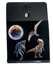 NEW Universal Studios 2025 Jurassic World Dinosaurs•  4 Pins Land Air Water