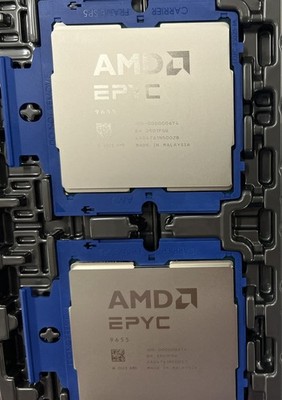 AMD EPYC 9655 Processor In Tray 96 CORE CPU 100-000000674 UNLOCKED FULL VERSION