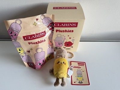 Clarins Plushie Taschen-Anhänger Charm Plüsch Figur Limited Lip Comfort Oil NEU