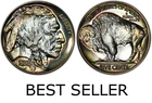 MIRROR FINISH Indian Head Nickel GOLF BALL MARKER - Conversation Piece - Lucky