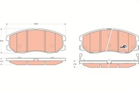 1 X Bremsbelagsatz BremsbeläGe TRW GDB1715 FüR Opel