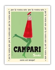 For Your Thirst (Per la Vostra Sete) - Campari Soda - Vintage Ad Poster c.1950