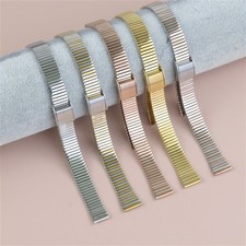 Quality Stainless Steel Watch Band Straps Womens Metal Bracelet 10 12 14 16mm