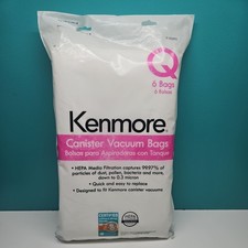 6 Kenmore Sears Type Q/C HEPA Vacuum Bags Style 5055 20-50558 50557 53292