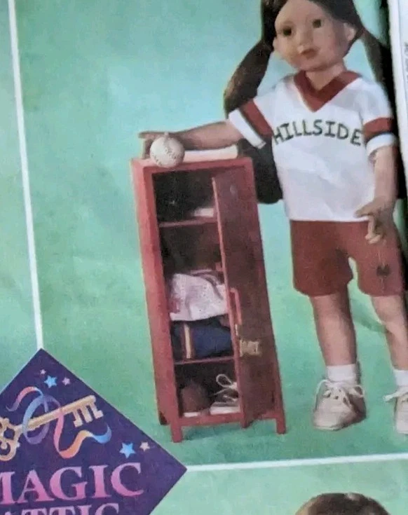 Simplicity 8549 Magic Attic 18" Fits American Doll pattern Baseball Swimsuit - Image 2 of 4