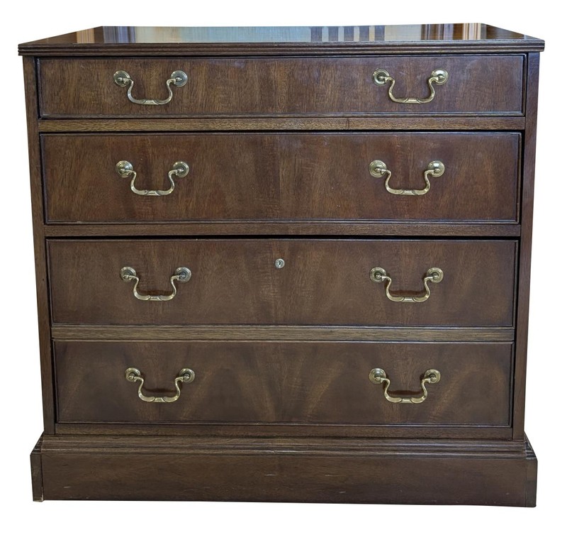 Vintage National Mount Airy Executive File Cabinet, Mahogany, 30″H, PA6766BS