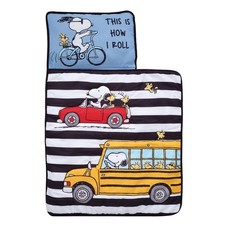 Bedtime Originals Snoopy Woodstock Peanuts Transportation Toddler Nap Mat