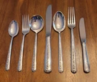 Towle Sterling Silver Flatware 7-pc Set Rambler Rose Pattern .925