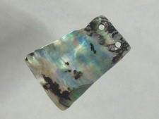 BEAUTIFUL ABALONE SHELL PENDANT / GORGET, CHUMASH, CALIFORNIA, INCREDIBLE COLOR