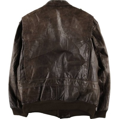 Vintage Erikson's Paris A-2 Leather Flight Jacket Made in France