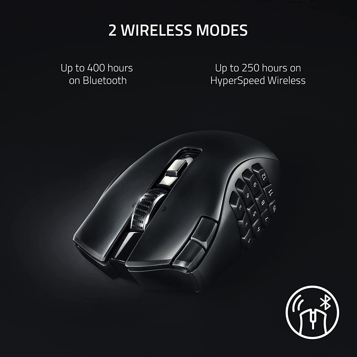 Razer Naga V2 Hyperspeed Wireless MMO Gaming Mouse: 19