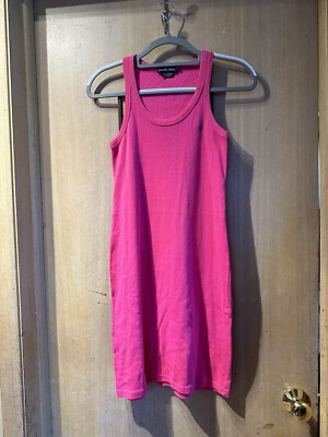 pink ribbed tank dress Pink Ribbed Side Slit Tank Dress
