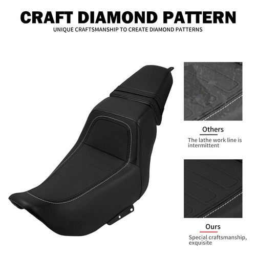 Asiento negro conductor pasajero 2-up para Harley Nightster RH975 Special RH975S 22-25 - Imagen 6 de 17