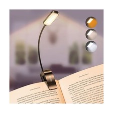 Gritin 9 LED Rechargeable Book Light for Reading in Bed - Eye Caring 3 Color ...