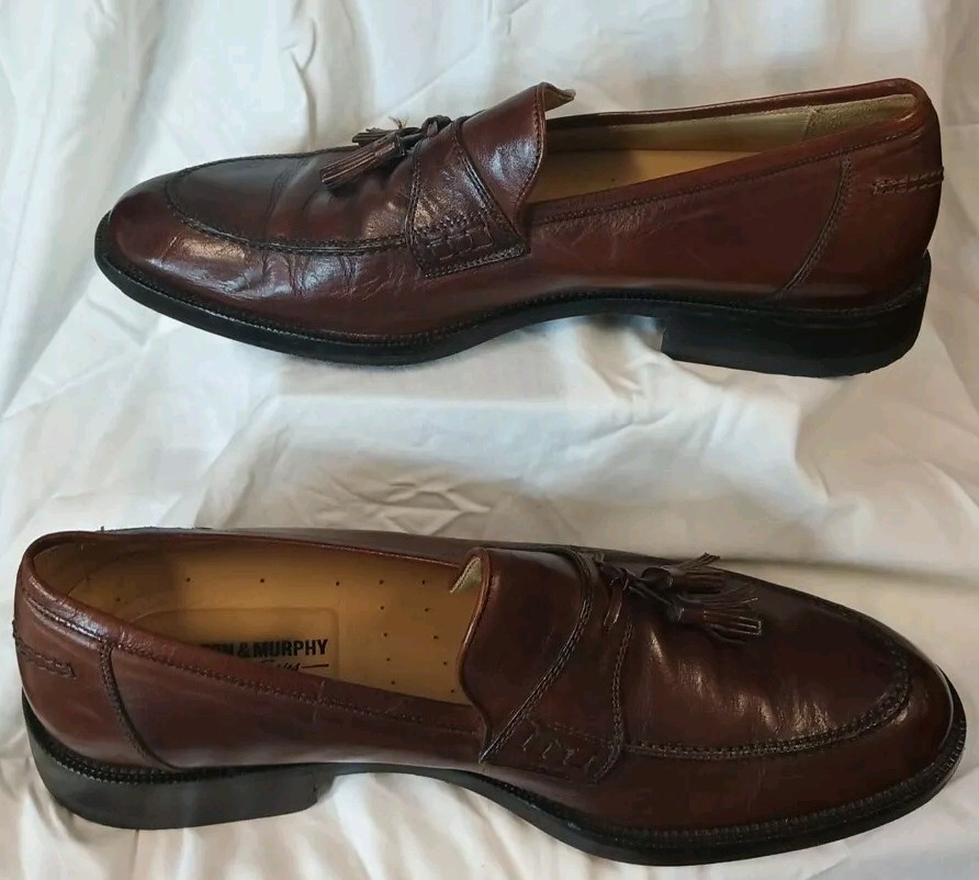 Johnston & Murphy Burgundy Leather Tassel Loafers Men main image 3