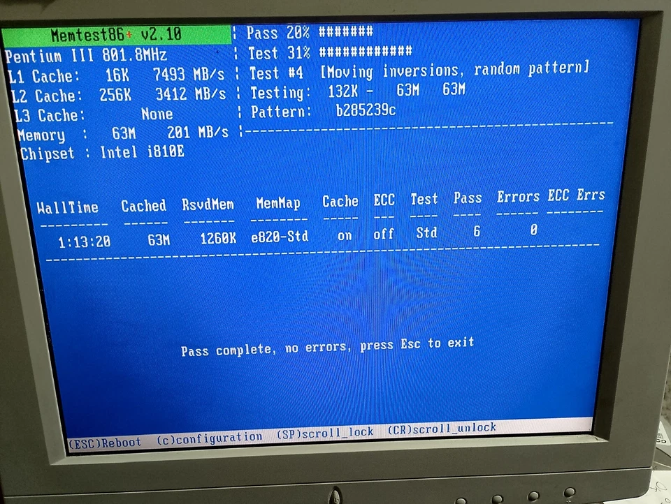 CPU PROCESSOR INTEL PENTIUM 3 III 800MHz Socket-370 SL4CD fsb133 vintage PC OK - Immagine 3 di 4