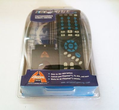 Arsenal Playstation 2 Universal TV DVD VCR PS2 CAT SAT Remote Control The Edge