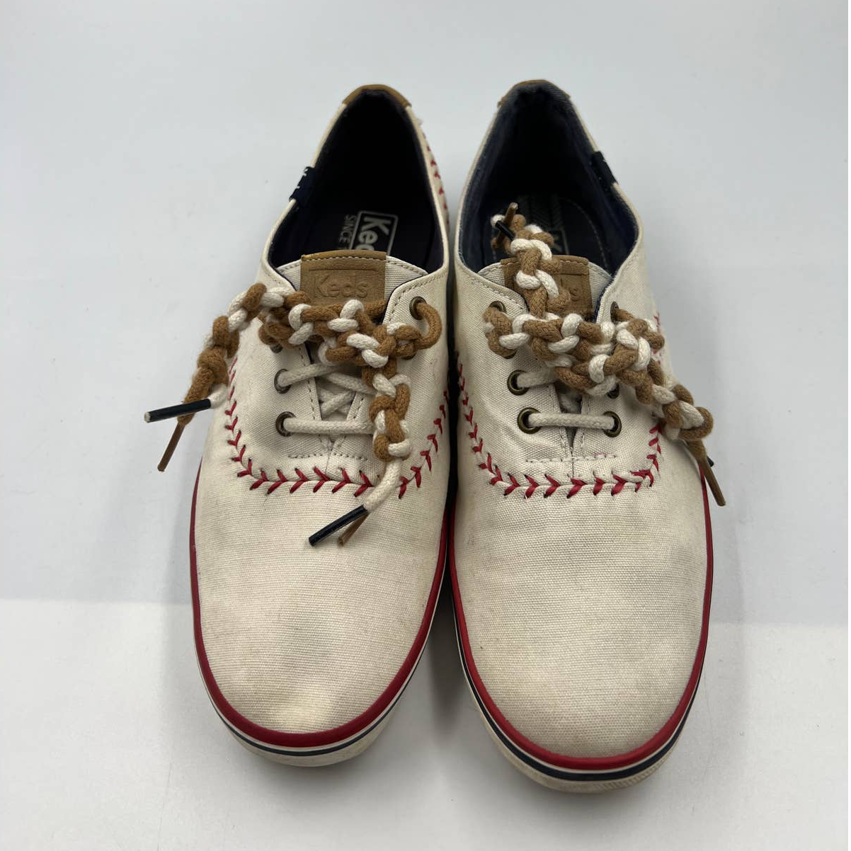 Keds Shoes Womens 7 Kickstart Pennant Baseball Low Top Sneakers White