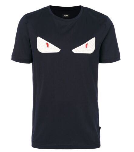 FENDI versace FENDACE Fenderche logo T-shirt men's white FENDI versace FENDACE Fenderche logo T-shirt men's white