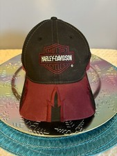 Harley Davidson Snapback Hat Maroon Shockwave Cap 90s Judys Closet Unique Design