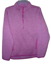 Girl's size L 10/12 Plus Pink Front Pockets Zip Jacket New