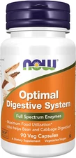 NOW Foods Optimal Digestive System, Full Spectrum Enzymes, 90 Veg Capsules