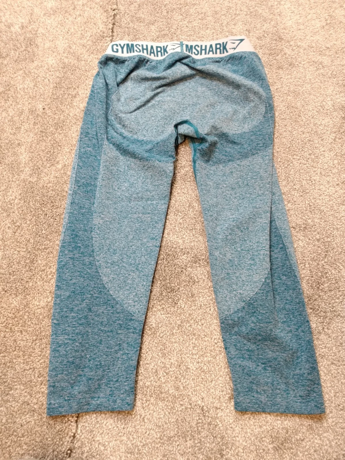 gymshark flex seamless heather teal leggings