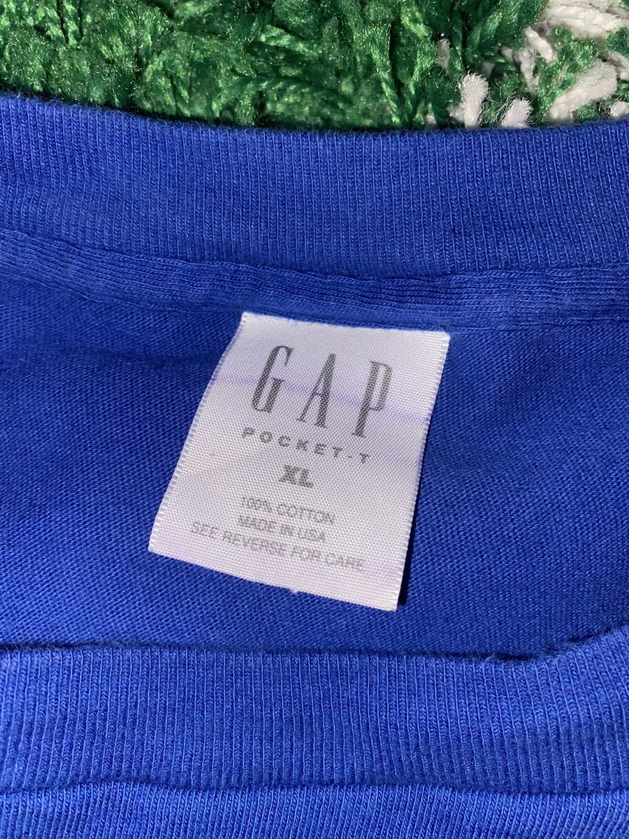 Vintage 90s Gap Pocket-T Men's Single Stitch (4) Tees T-Shirt Size XL Made  USA