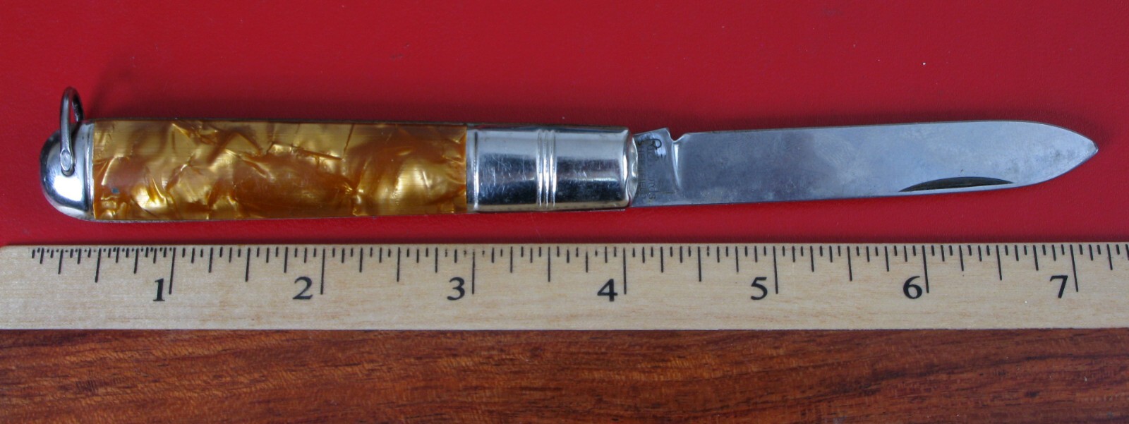 Couteau De Poche Vintage Richard’s Sheffield – Années 40, Chromé, Avec Tire-bouchon, Manche Bakelite