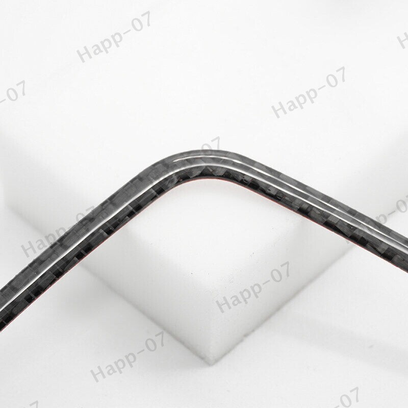 Red Carbon Fiber Headlight Switch Button Frame Cover For BMW 3Series