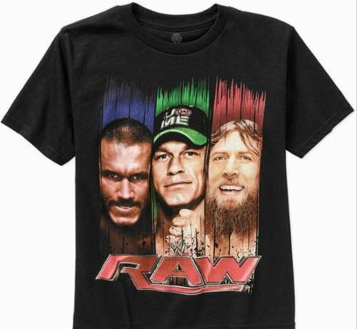 WWE Raw Wrestling t-shirt Child 6 7 S 8 