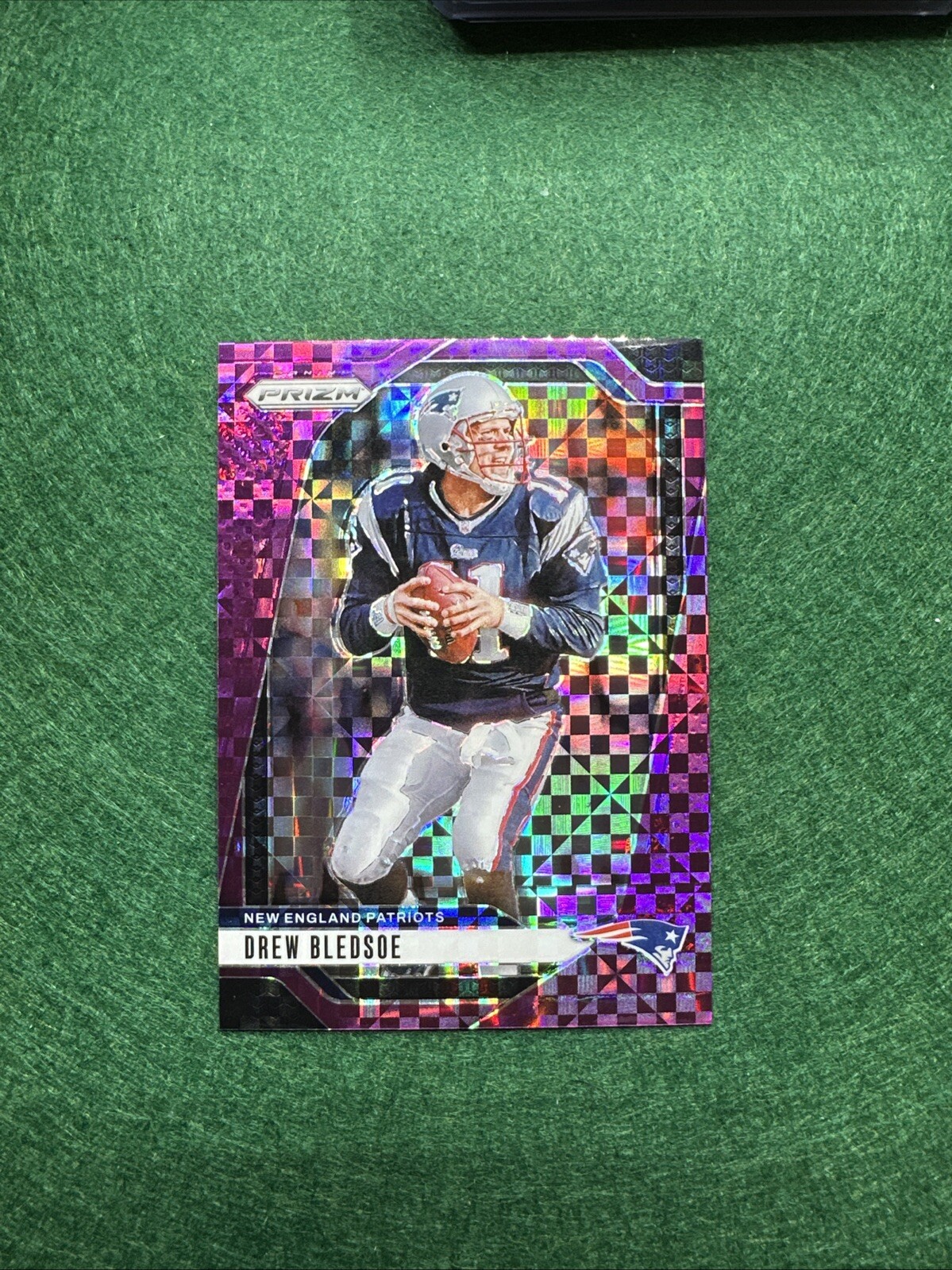 Drew Bledsoe 2024 Panini Prizm Football Purple Power Prizm /49 #200 Patriots