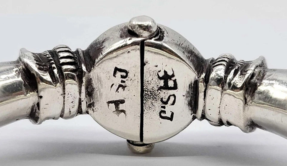 复古纯银手镯 95.42 部落克拉贾斯坦邦印度 Apaa — 第 4/4 张图片