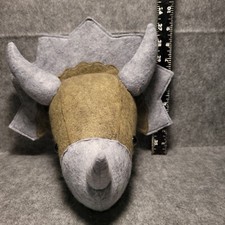 Heartfelt Creations Faux Taxidermy Stuffed Felt Dinosaur Wall Hanging