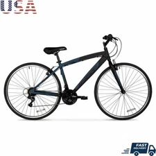 Men's 700c Hybrid Bike 21 Speed Aluminum Frame Adjustable Seat Caliper Brakes US