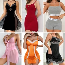 Women's Sexy-Lingerie Babydoll G-string Sleepwear Underwear Lace Dress Nightwear