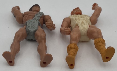 Bone Age Lava Clan Chief Volc & Cave Man Crag Action Figures Kenner 1988 - Picture 5 of 8