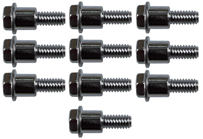 Plastic Adapter 1/4'' Shoulder Bolts for Drapery Batons - 10 Pack