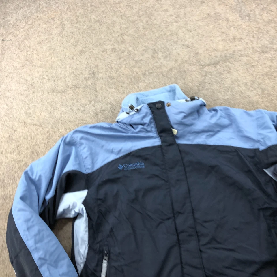 Chaqueta Columbia para mujer azul medio esquí nieve con capucha 3 en 1 intercambio de núcleos Foto 3 de 4