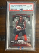 2020 Panini Prizm WNBA Angel McCoughtry #10 Las Vegas Aces PSA 10 MINT 1 OF 3
