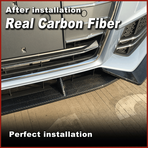 Carbon Spoilerlippe Frontlippe Schwert Für Audi A4 B9 SLINE S4 Limo 16-18 Ansatz - Picture 6 of 13