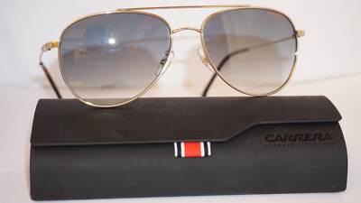 Carrera New Sunglasses Aviator Gold Blue 187/S 06JEZ 60 17  display picture 2