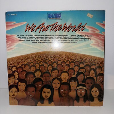 USA For Africa We Are The World 1985 12”New Vinyl Record Factory