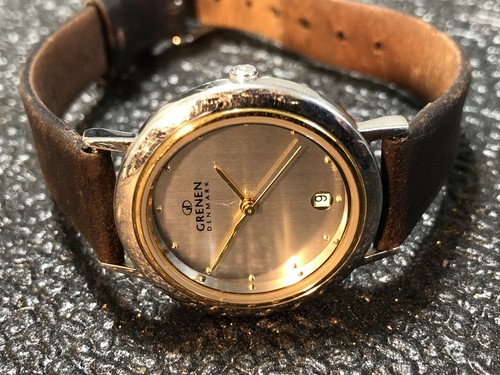 Reloj para mujer Grenen Denmark By Skagen con fecha tono plateado y dorado batería nueva - Imagen 23 de 23