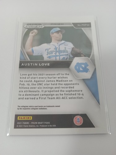 2021 Panini Prizm Austin Love #PDP90 Blue Phaser - Picture 2 of 2