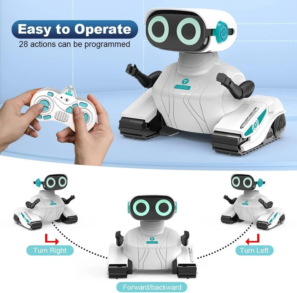 Robot RC Intelligent 360 MUSICAL LED Radiocommandé Rechargeable USB Mode Démo - Photo 2/4