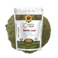 Organic Way Nettle Leaf Powder - Herbal Tea  Organic, Kosher  USDA Certified